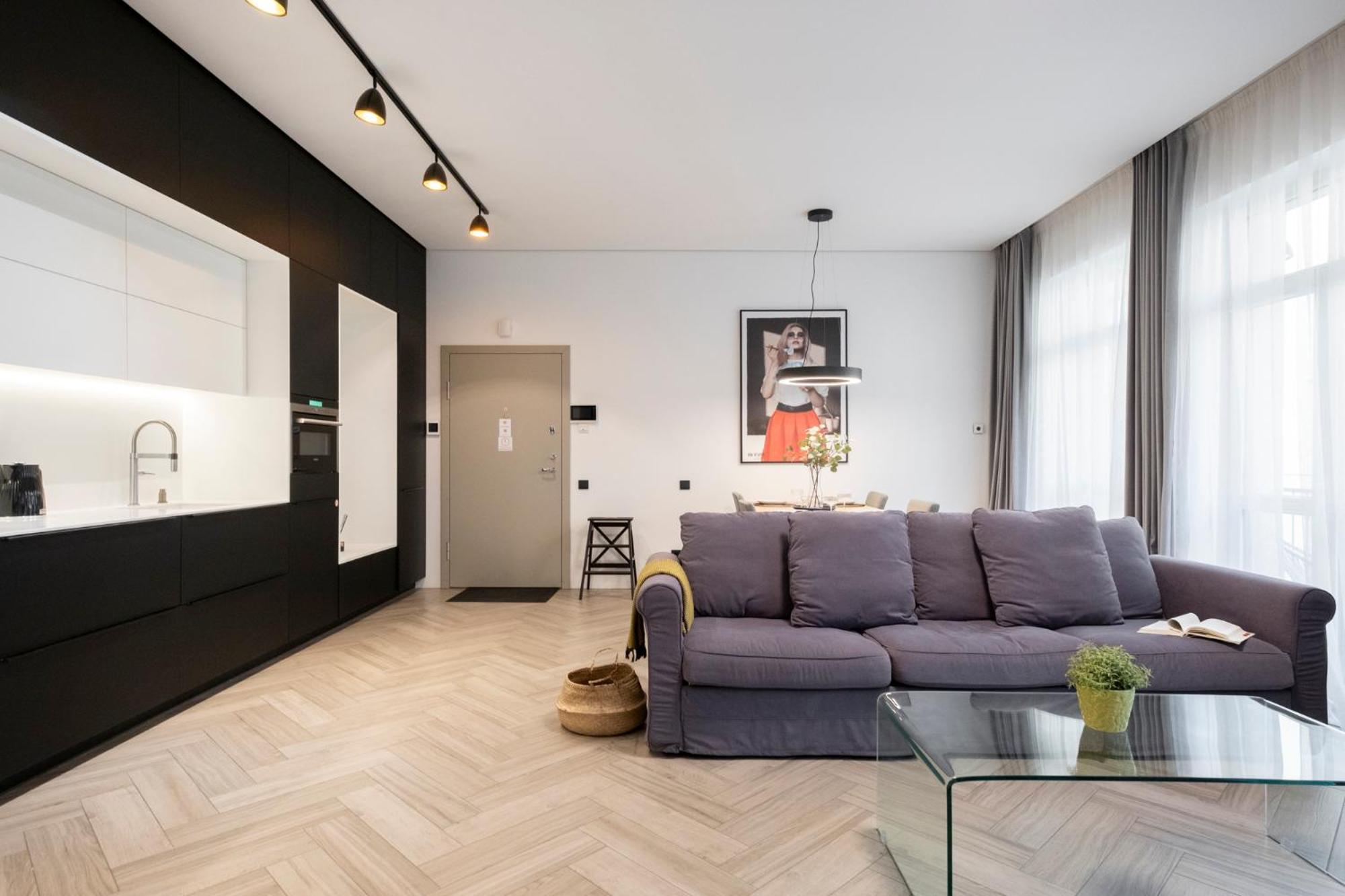 Cohost I Oldtown 60M2 Apt W-Garage Parking, Balcony & Self Check-In VNO Exterior photo