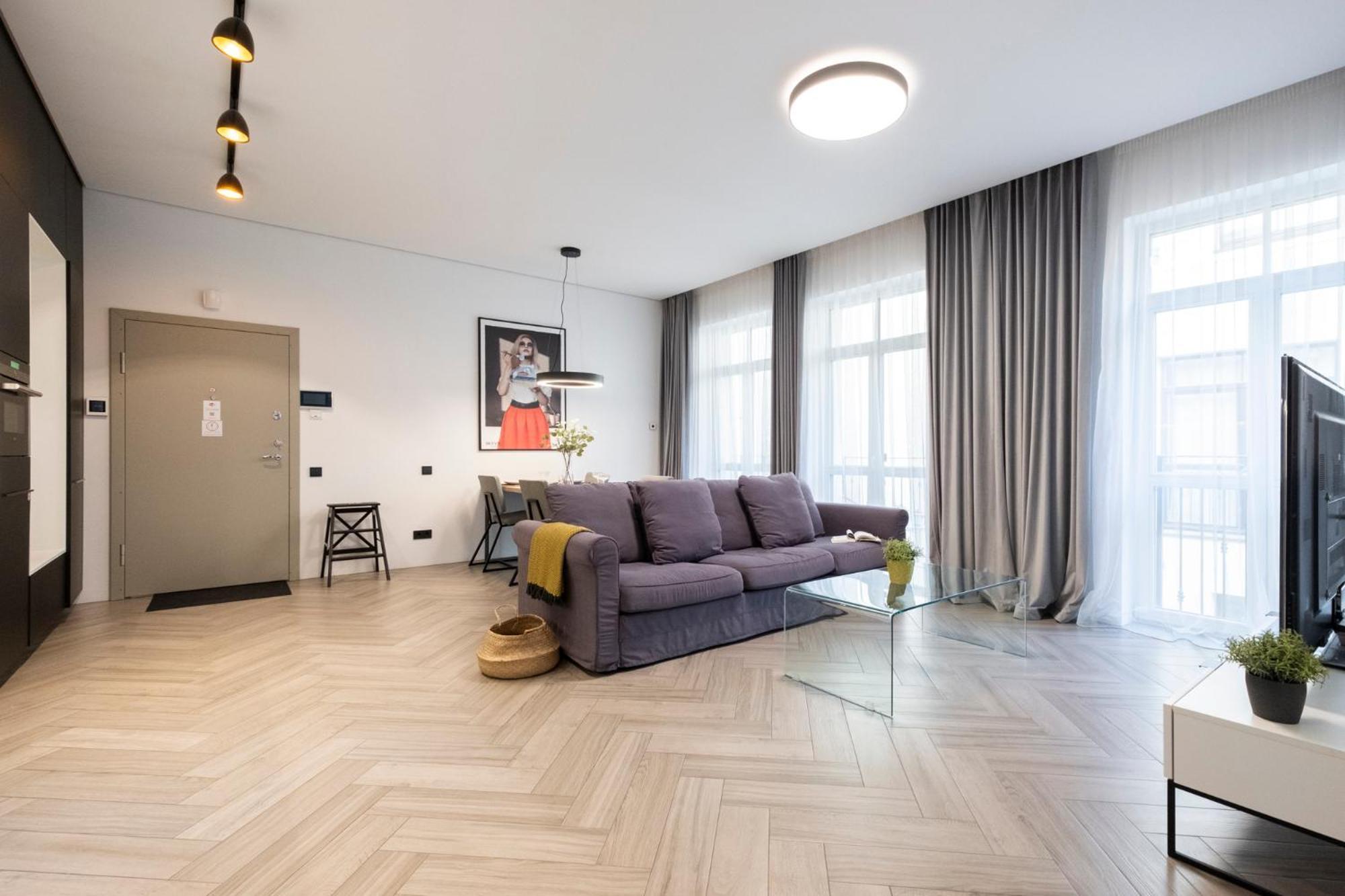 Cohost I Oldtown 60M2 Apt W-Garage Parking, Balcony & Self Check-In VNO Exterior photo