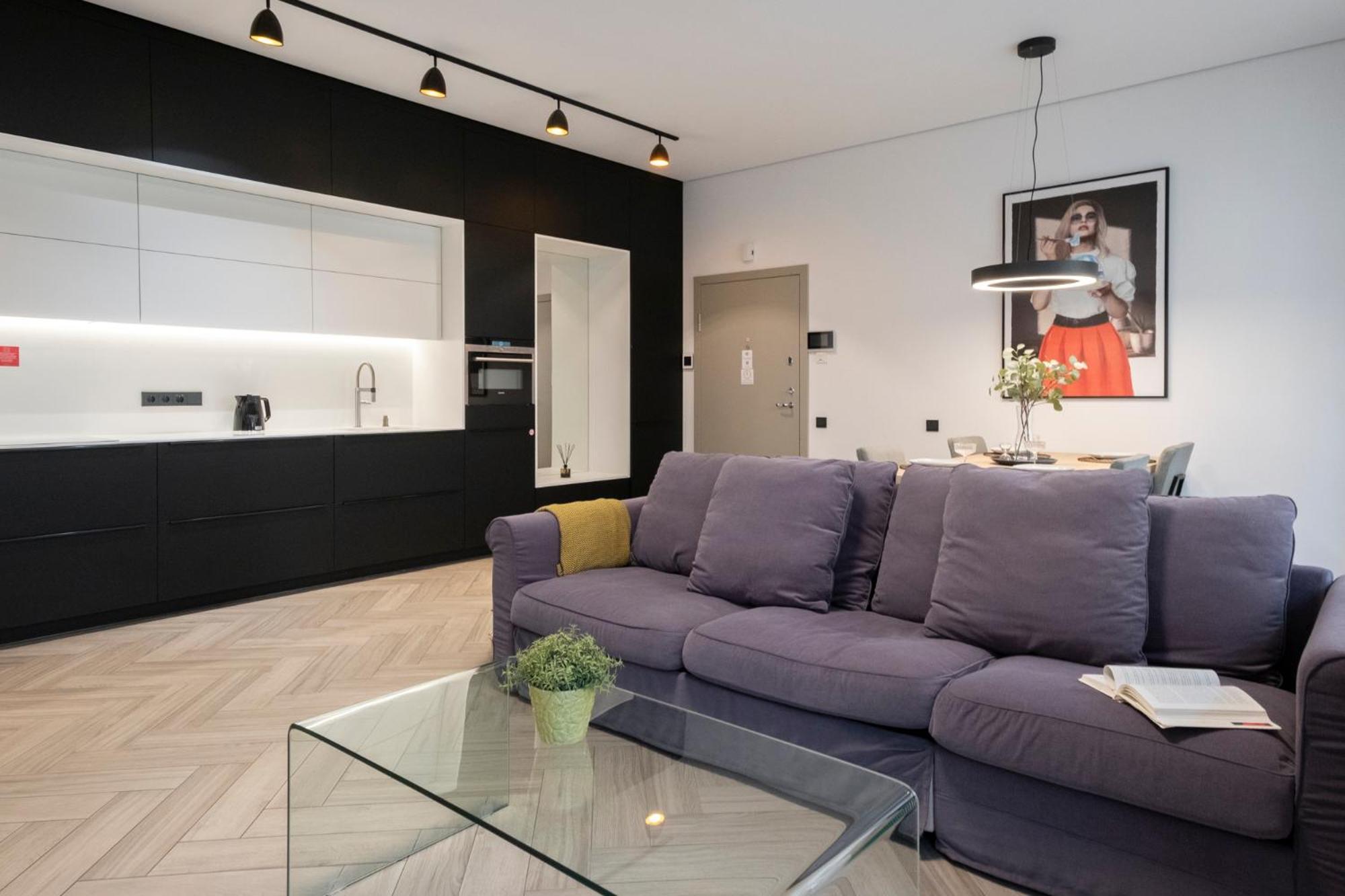 Cohost I Oldtown 60M2 Apt W-Garage Parking, Balcony & Self Check-In VNO Exterior photo
